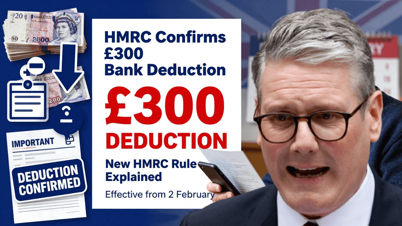 £300 Bank Deduction for UK Pensioners Confirmed, New HMRC Rule Explained – Effective from 2 Fabuary