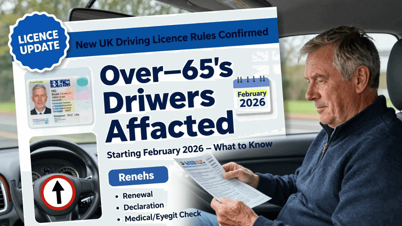 New UK Driving Licence Rules for Over‑65s Start February 2026 – What to Know